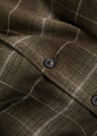 Paige Telford Plaid Flannel Jacket Dark Green