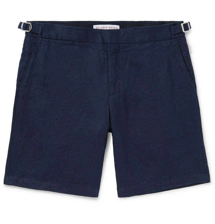 Photo: Orlebar Brown - Norwich Slim-Fit Linen Shorts - Navy