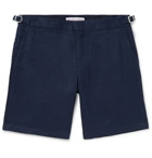 Orlebar Brown - Norwich Slim-Fit Linen Shorts - Navy