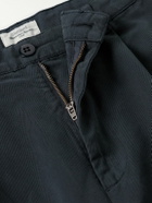 Hartford - Tommy Straight-Leg Cotton-Twill Trousers - Blue