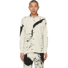 Homme Plisse Issey Miyake White Splash Sweater