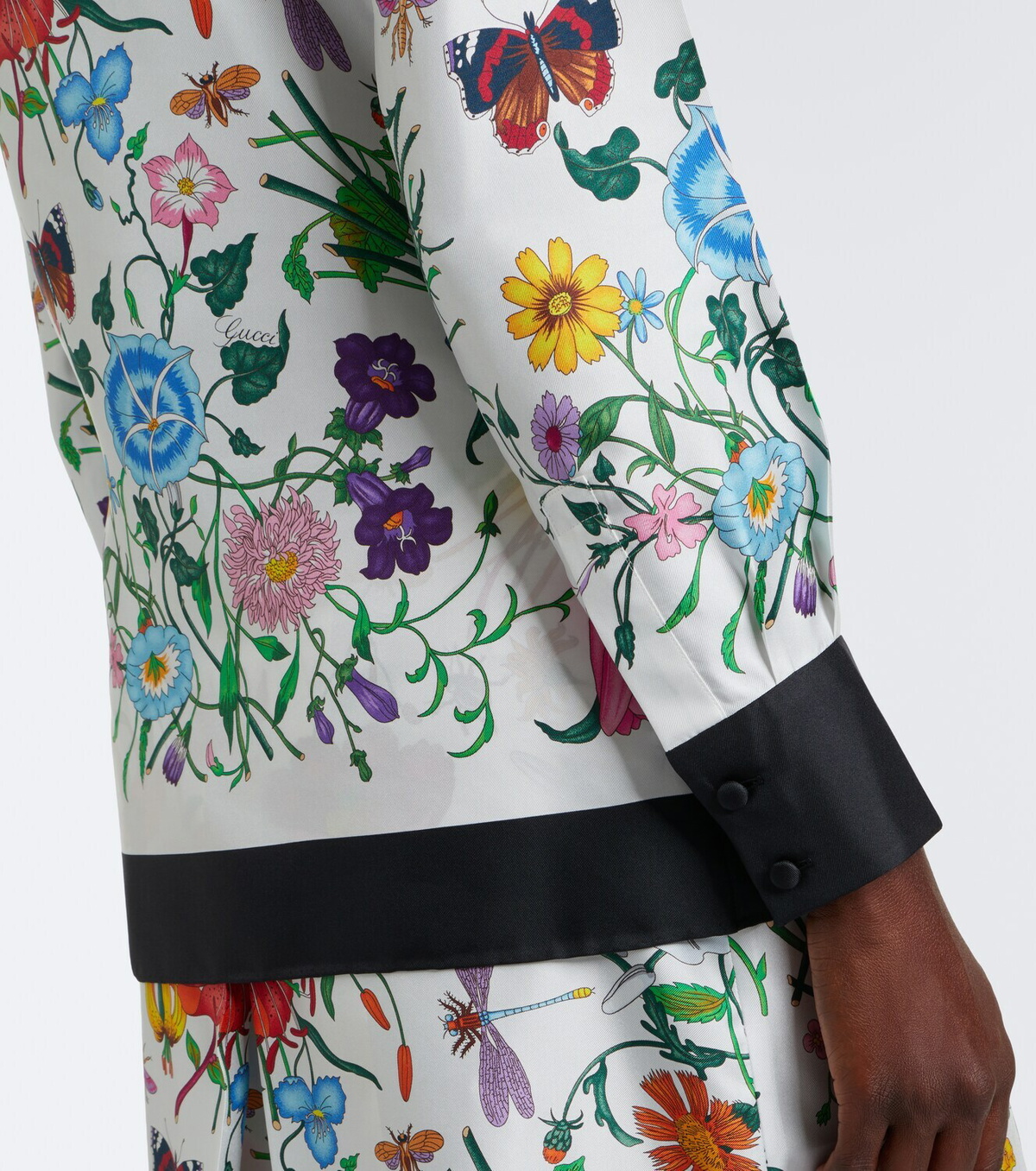 Gucci Gucci Flora silk twill shirt