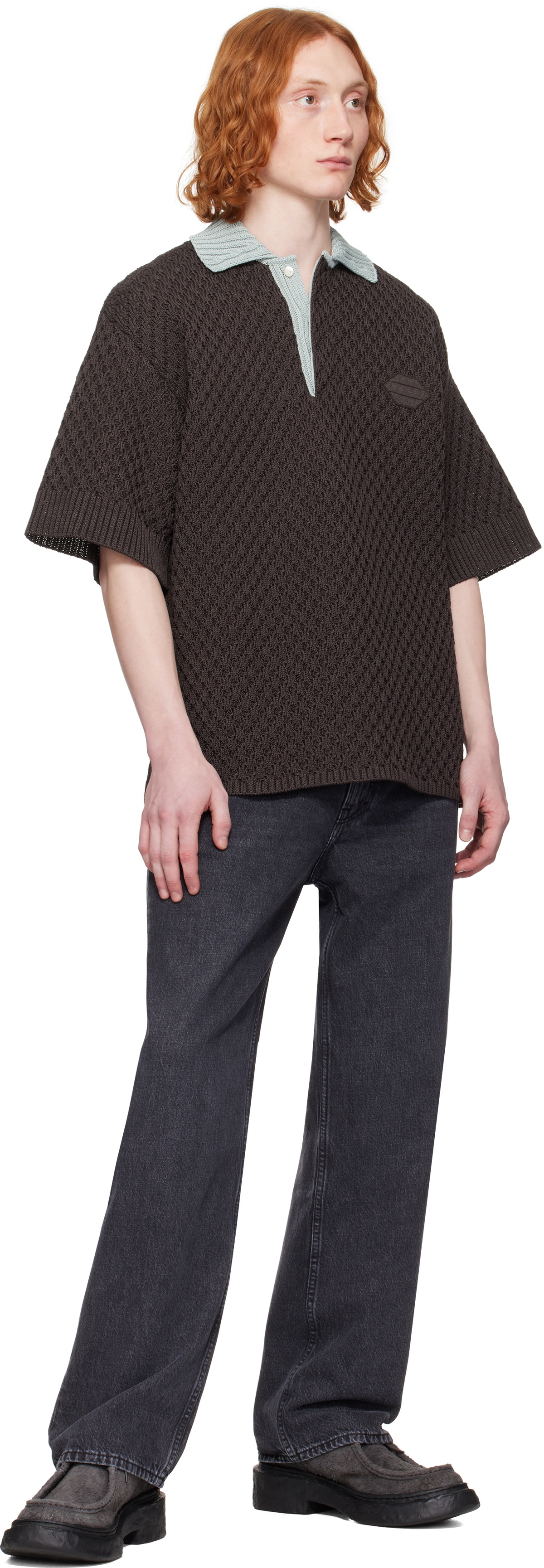 OUAT Brown Meta Polo