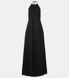 Nili Lotan Lelia halterneck linen maxi dress