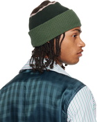 Edward Cuming Green Top-View Beanie