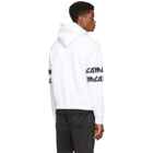 McQ Alexander McQueen White Metal Repeat Logo Hoodie