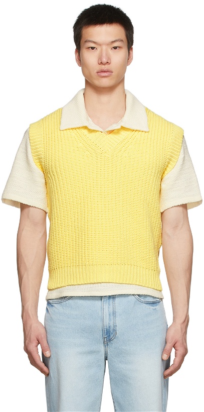 Photo: Recto Yellow Knit Vest