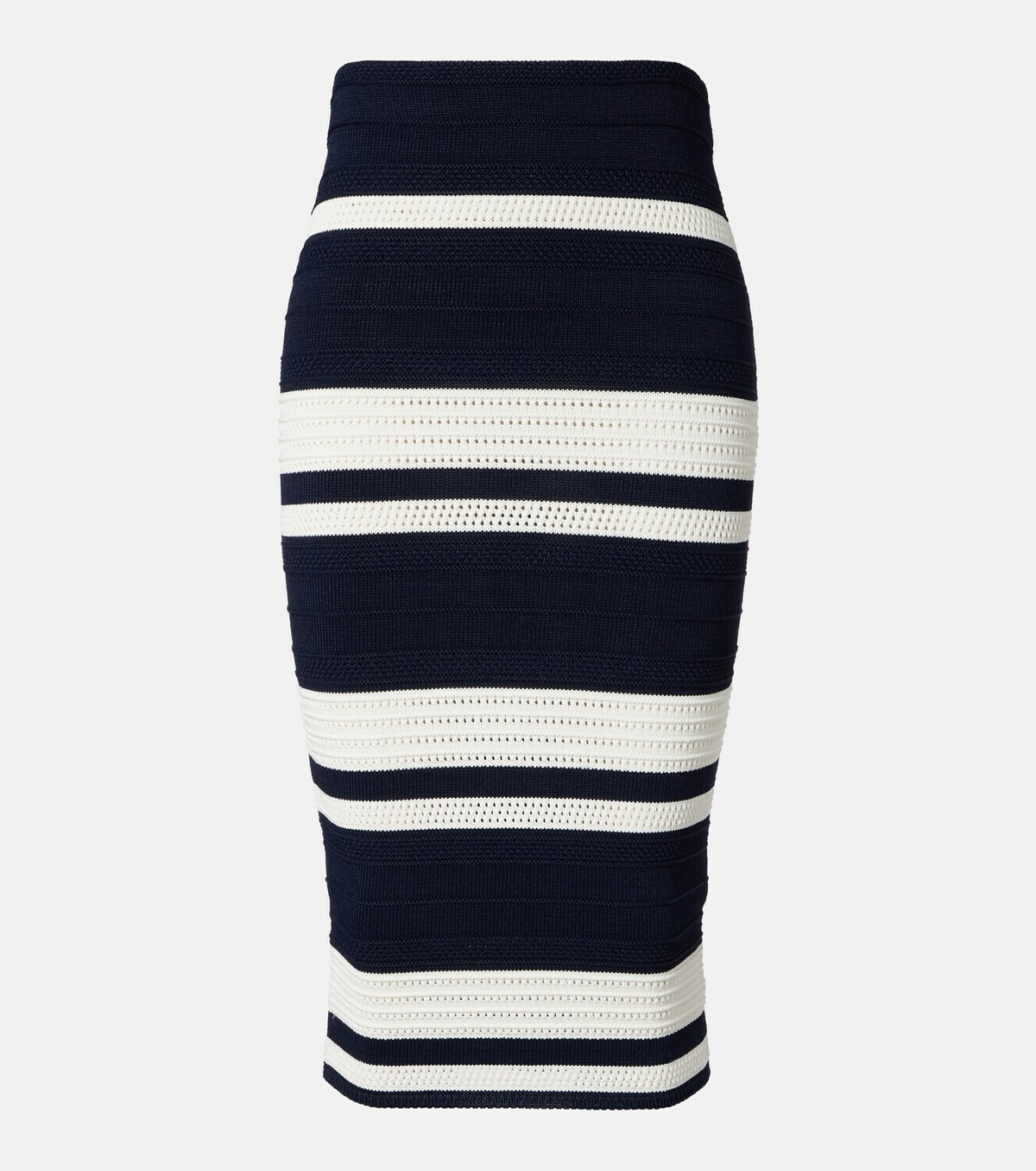 Ralph Lauren Collection Striped knitted pencil skirt