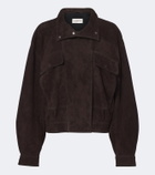 Nour Hammour Suede blouson jacket