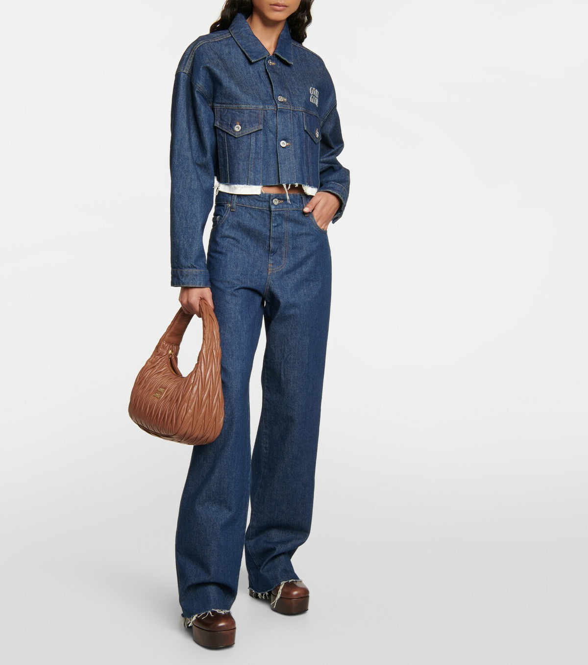 Miu Miu Miu Wander leather shoulder bag