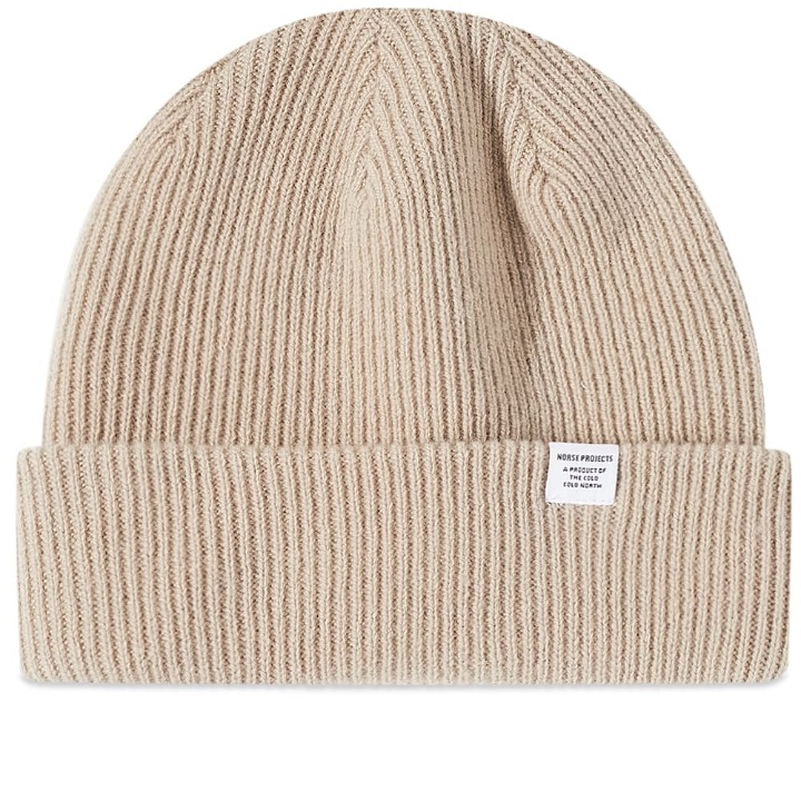 Photo: Norse Projects Men's Beanie in Utility Khaki