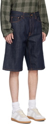 Nudie Jeans Navy Zeb Denim Shorts