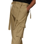 Juun.J Beige Cotton Cargo Pants