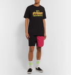 Stüssy - Logo-Print Cotton-Jersey T-Shirt - Black