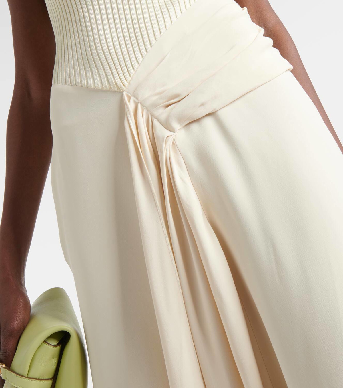 Victoria Beckham Tie-detail midi dress Victoria Beckham