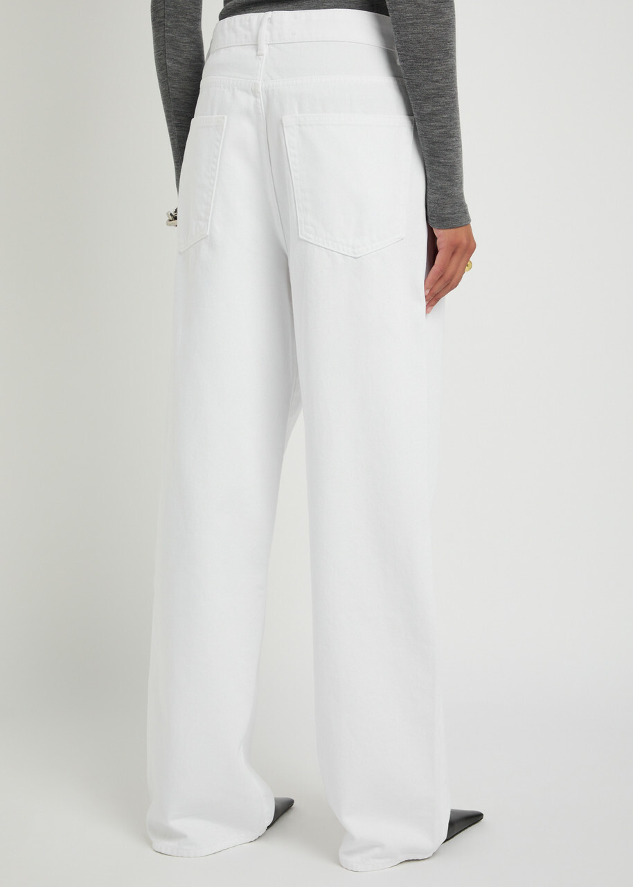 Rohe Wide-leg Jeans White