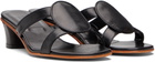 Martiniano Black Medalia Heeled Sandals