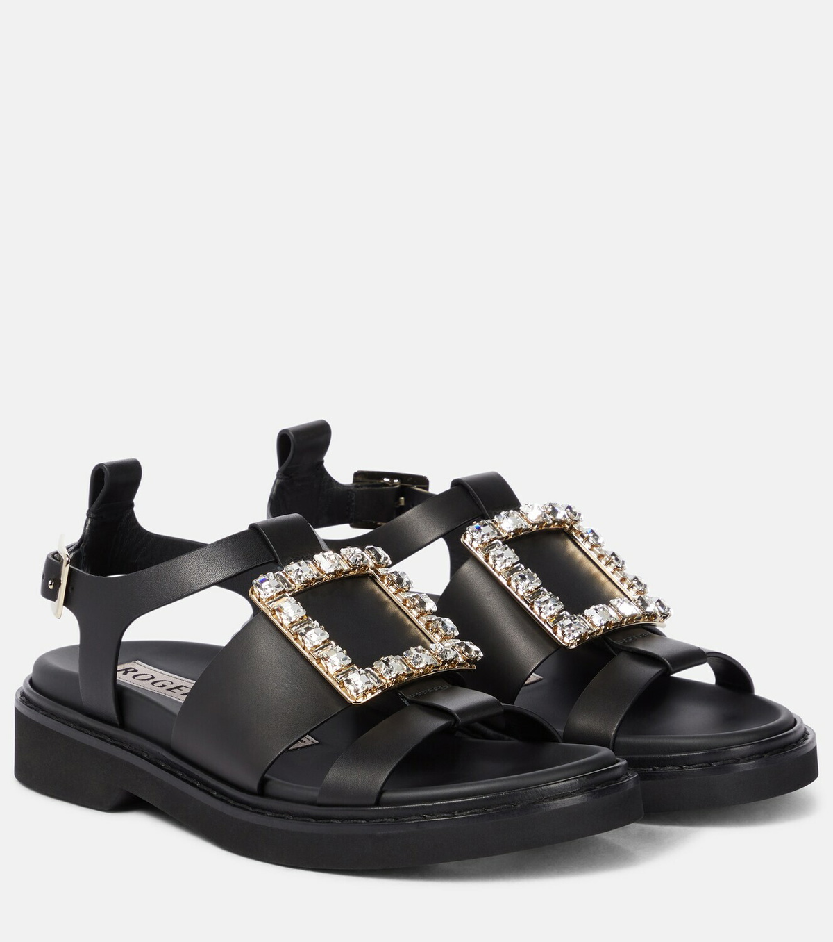 Roger Vivier Viv' Rangers leather sandals Roger Vivier