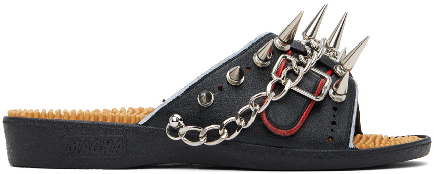Doublet Black Suicoke Edition Animal Foot Layered Sandals
