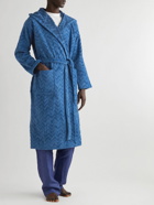 Missoni Home - Rex Cotton-Terry Jacquard Hooded Robe - Blue