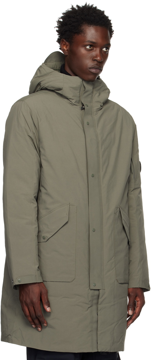 C.P. Company Khaki Micro-M R Down Parka C.P. Company