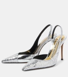 Alexandre Vauthier Sequined 105 slingback pumps