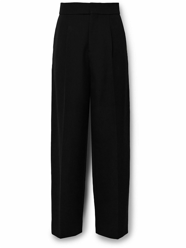 Photo: Fear of God - Straight-Leg Pleated Wool and Cotton-Blend Twill Trousers - Black