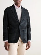 Sid Mashburn - Butcher Unstructured Suede Blazer - Blue