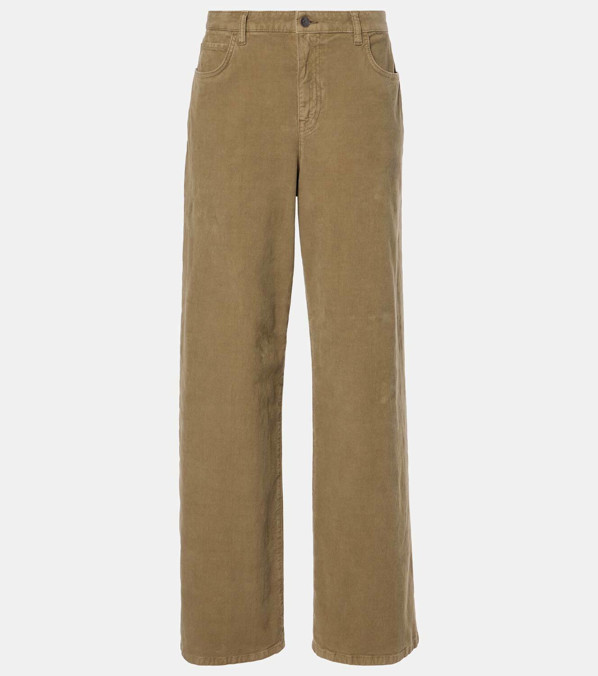 【The Row】 Eglittaコットンコーデュロイワイドレッグパンツ The Row Eglitta cotton corduroy wide-leg pants The Row