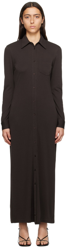 Photo: Filippa K Brown Slim Maxi Dress