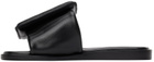 BOYY Black Puffy Flat Sandals