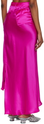 Ottolinger Pink Multiline Maxi Skirt