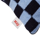 Goods of May Sidney Checkerboard Cushion in Blue/Navy
