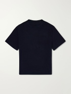 Stòffa - Knitted Cotton T-Shirt - Blue