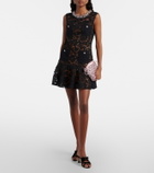 Self-Portrait Embellished minidress