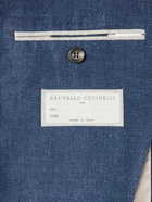 Brunello Cucinelli - Slim-Fit Linen, Wool and Silk-Blend Blazer - Blue