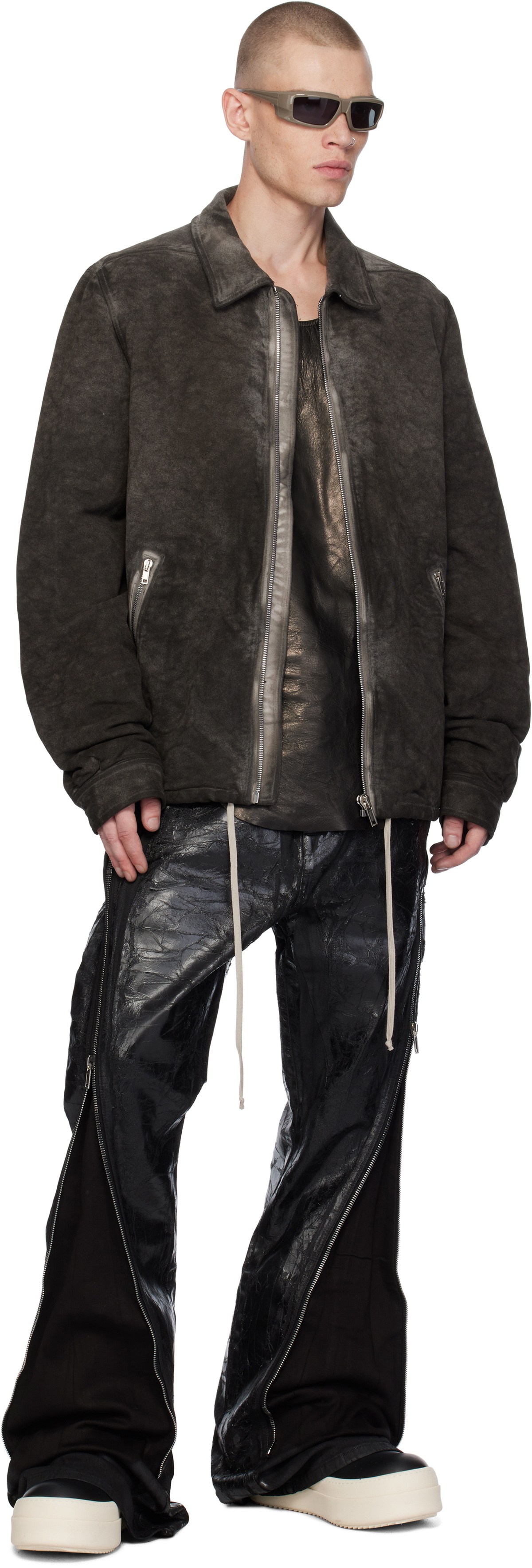 【Rick Owens】Porterville Bolan Bananaジーンズ Rick Owens DRKSHDW Green Porterville Bolan Banana Jeans Rick