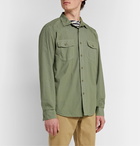 Alex Mill - Garment-Dyed Cotton-Poplin Overshirt - Green