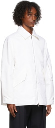 Valentino White Nylon Blouson Jacket
