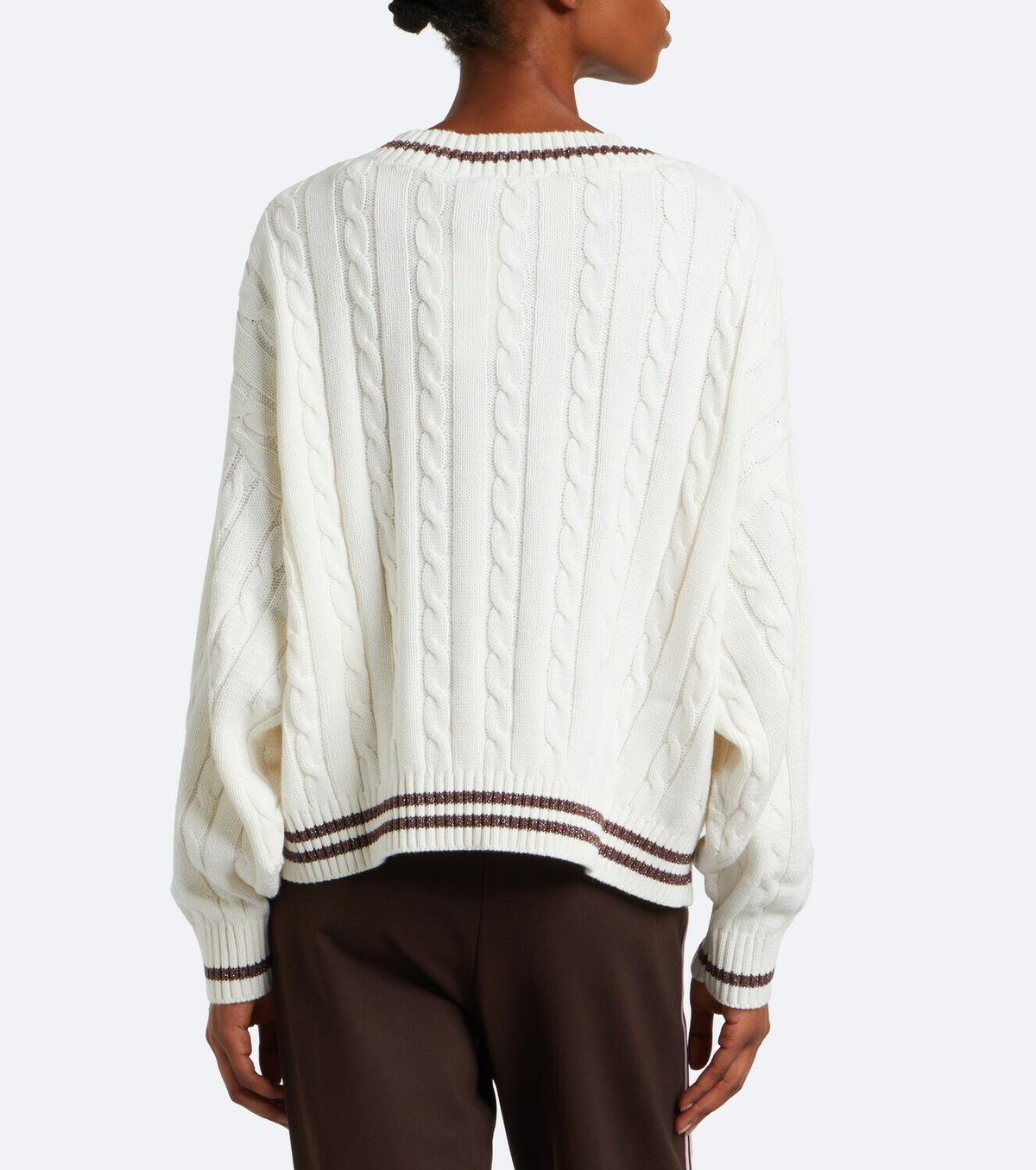 The Upside Millie cable-knit cotton sweater