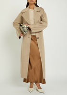 Joseph Spencer Belted Wool and Cashmere-blend Trench Coat Light Brown