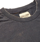 Gallery Dept. - Boardwalk Logo-Print Distressed Cotton-Jersey T-Shirt - Black