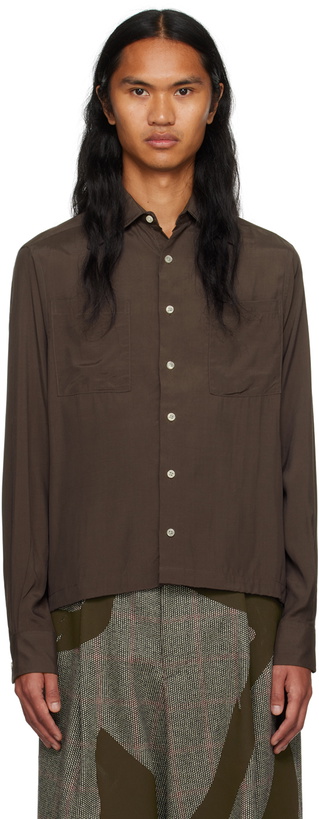 Photo: Factor's Brown Button Shirt