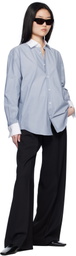 Filippa K Blue Cotton Tuxedo Shirt