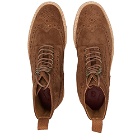 Grenson Men's Fred Brogue Boot in Cigar Suede