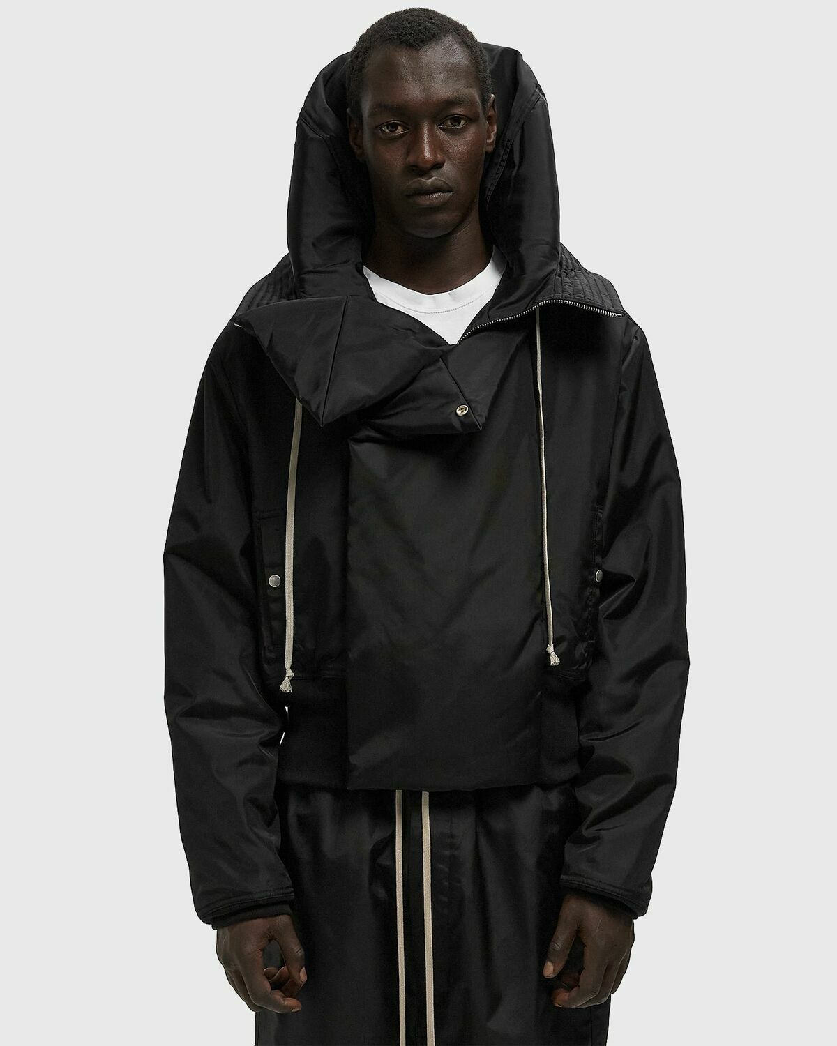 Rick Owens CROPPED ALICE PARKA Black Men