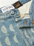 LOEWE - Paula's Ibiza Printed Denim Shorts - Blue