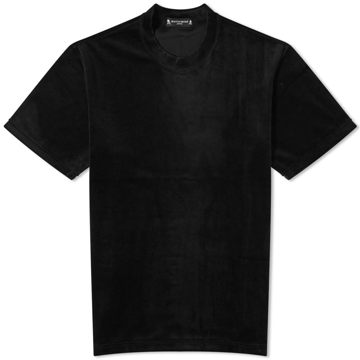 Photo: Mastermind Japan Men's Velour T-Shirt in Black
