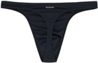 Balenciaga Black 'Balenciaga' Thong