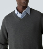 The Row Memphis cashmere and linen sweater